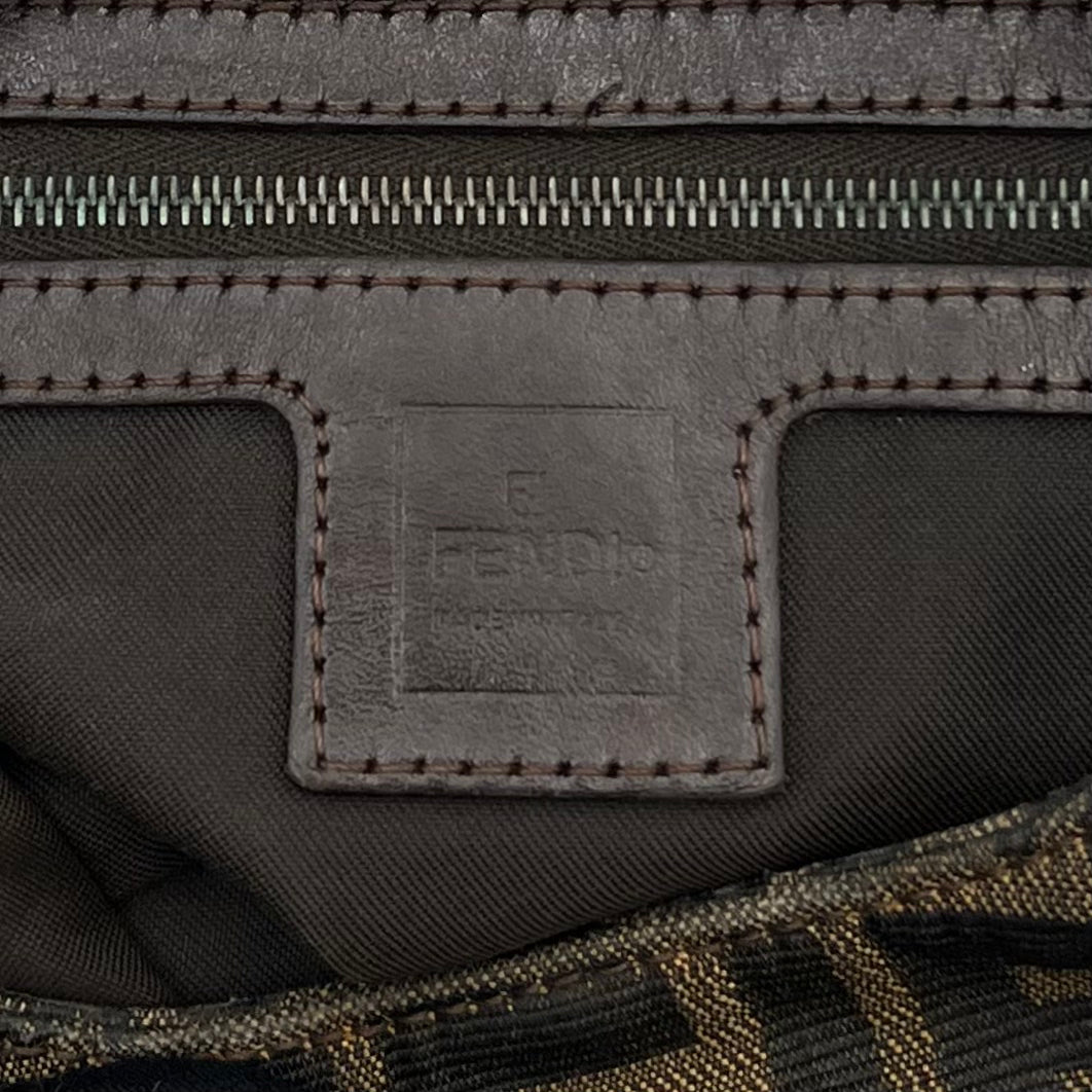 Fendi Tobacco Zucca Hobo Shoulder Bag