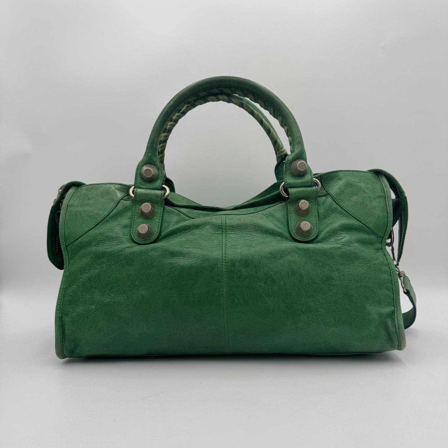 Balenciaga Green Leather Giant 21 Part Time SHW