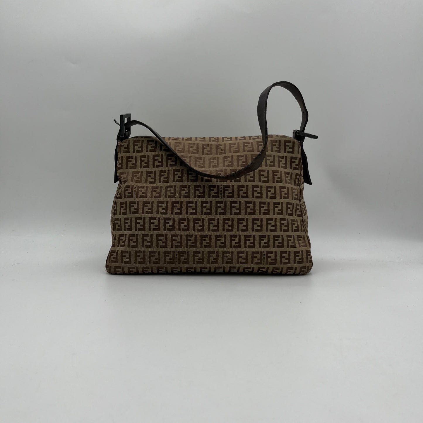 Fendi Brown Zucchino Mamma Baguette