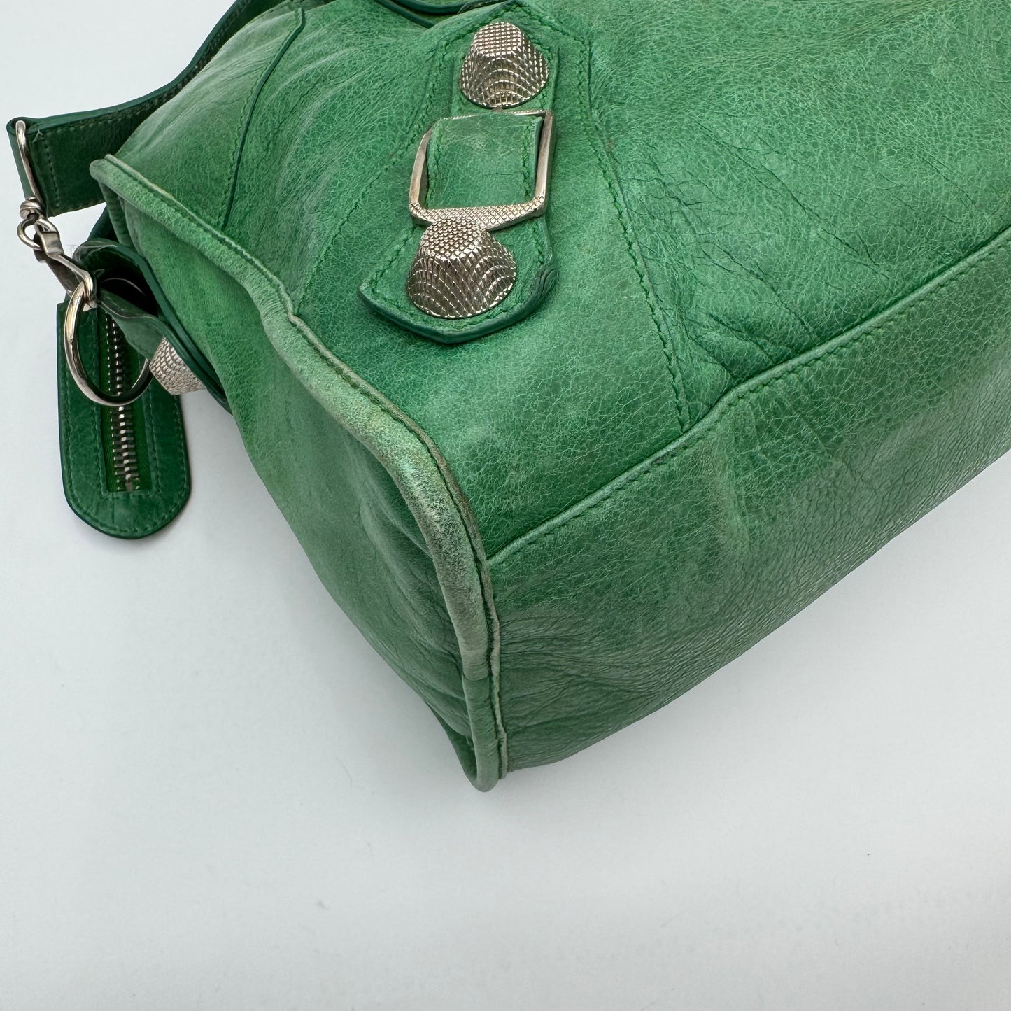 Balenciaga Green Leather Giant 21 Part Time SHW