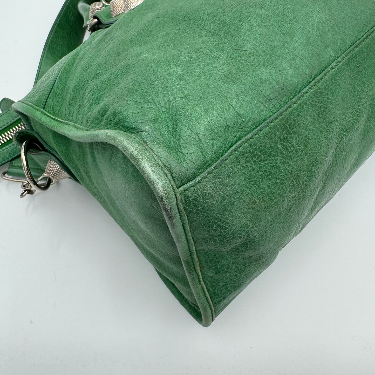 Balenciaga Green Leather Giant 21 Part Time SHW