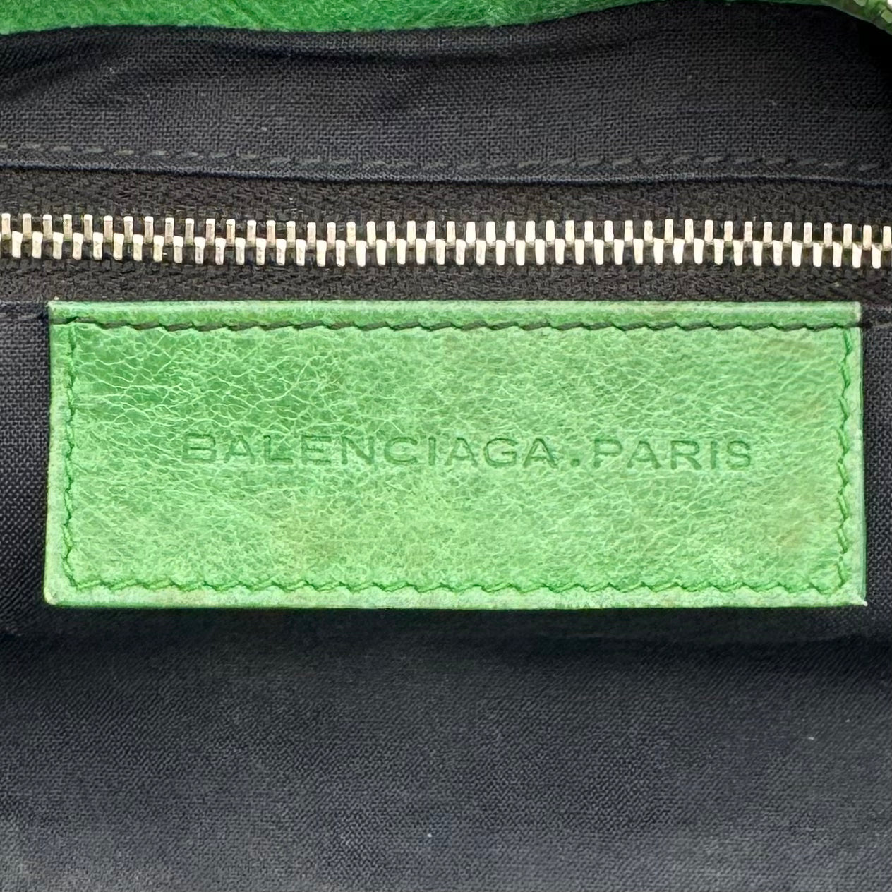 Balenciaga Green Leather Giant 21 Part Time SHW