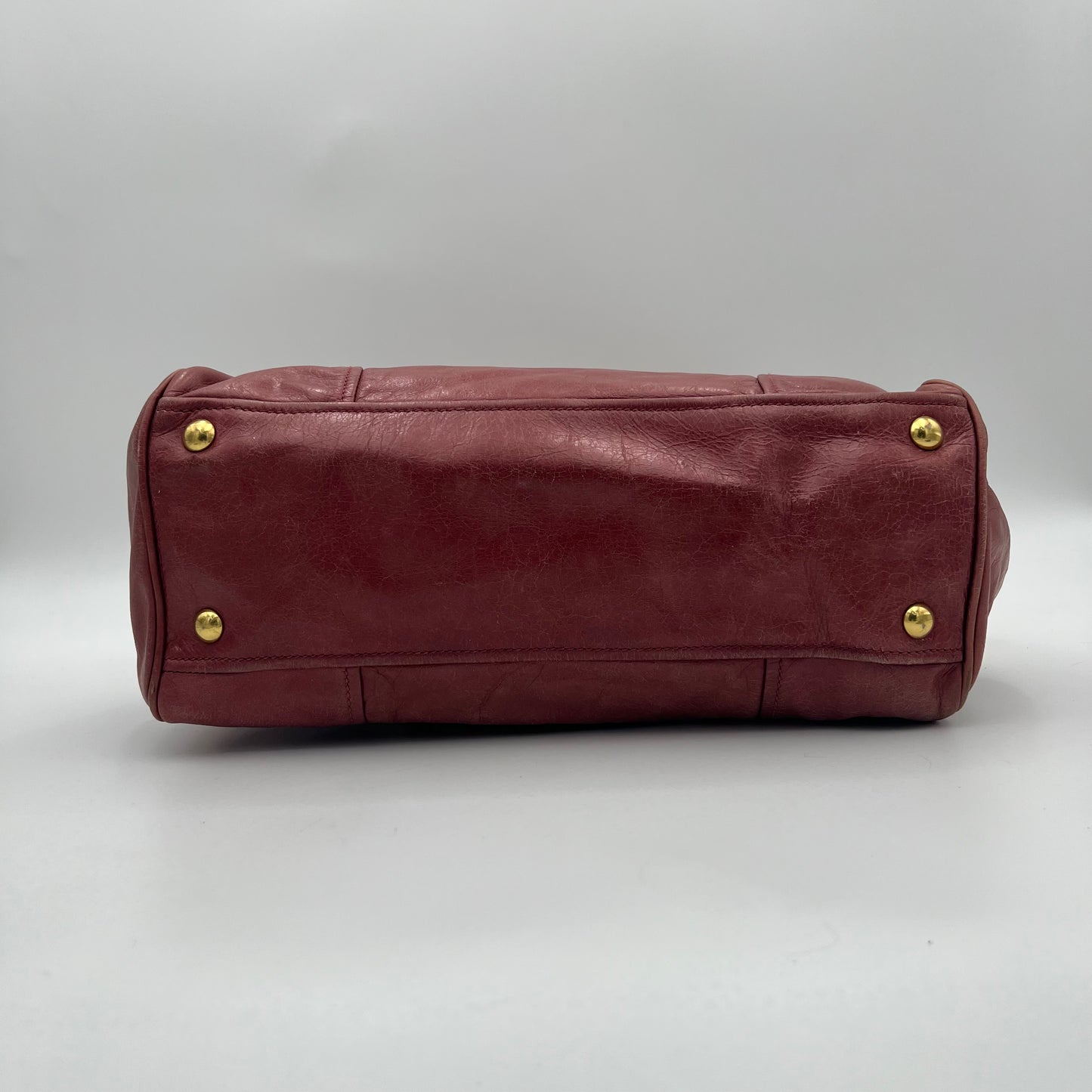 Miu Miu Pink Vitello Shine Handbag GHW