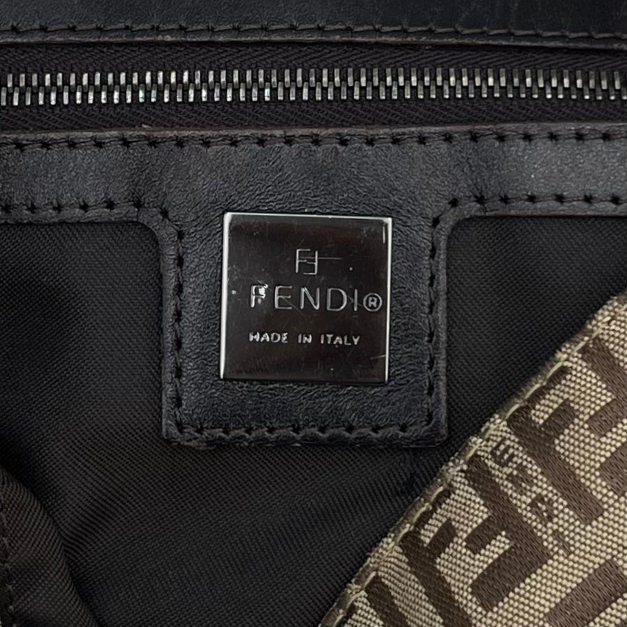 Fendi Brown Zucchino Mamma Baguette