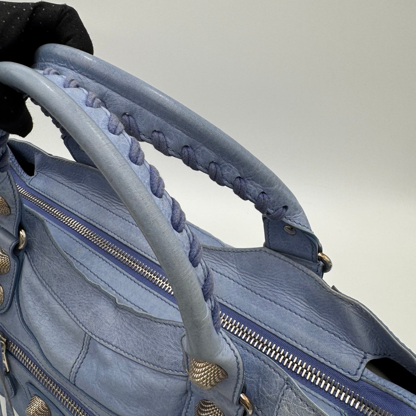 Balenciaga Periwinkle Blue Leather Giant 21 Part Time SHW