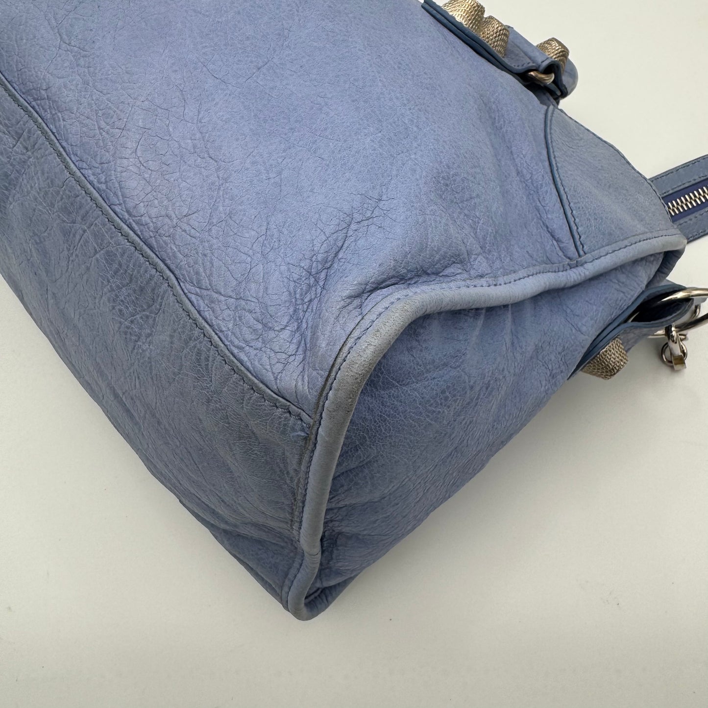 Balenciaga Periwinkle Blue Leather Giant 21 Part Time SHW