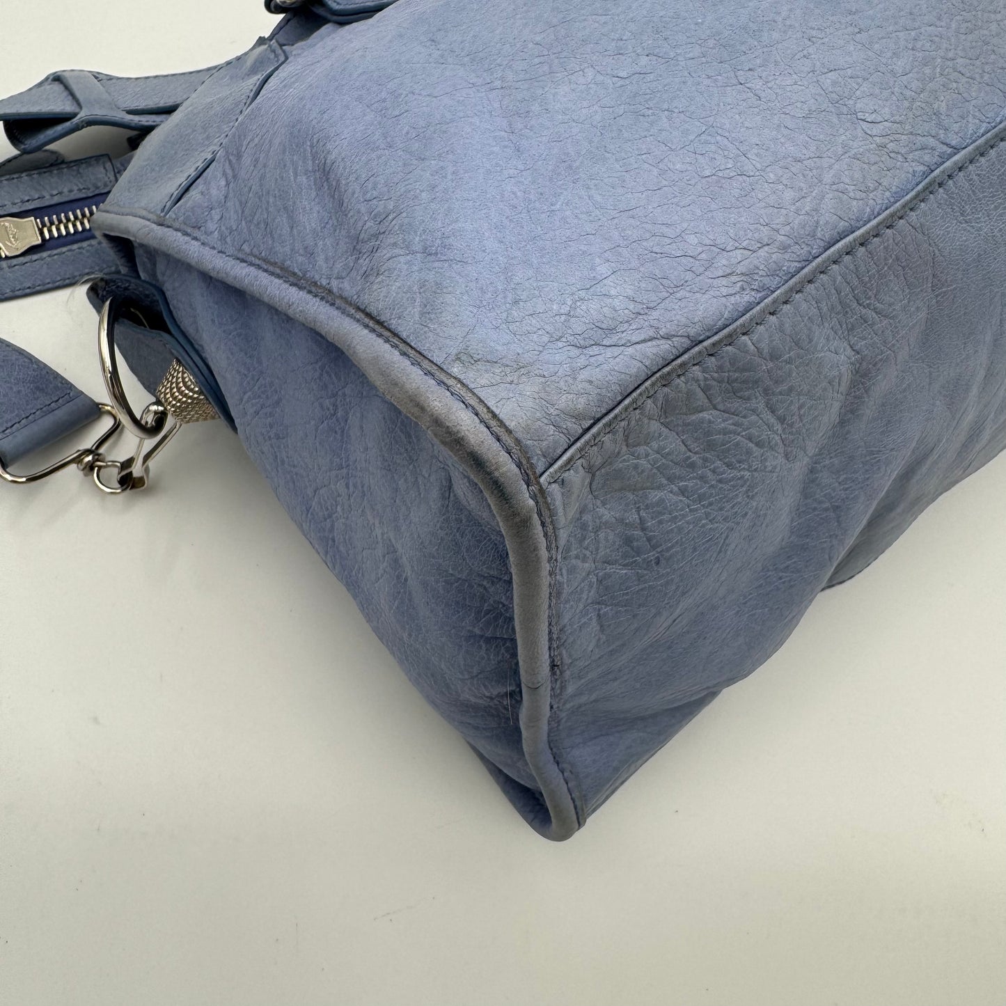Balenciaga Periwinkle Blue Leather Giant 21 Part Time SHW