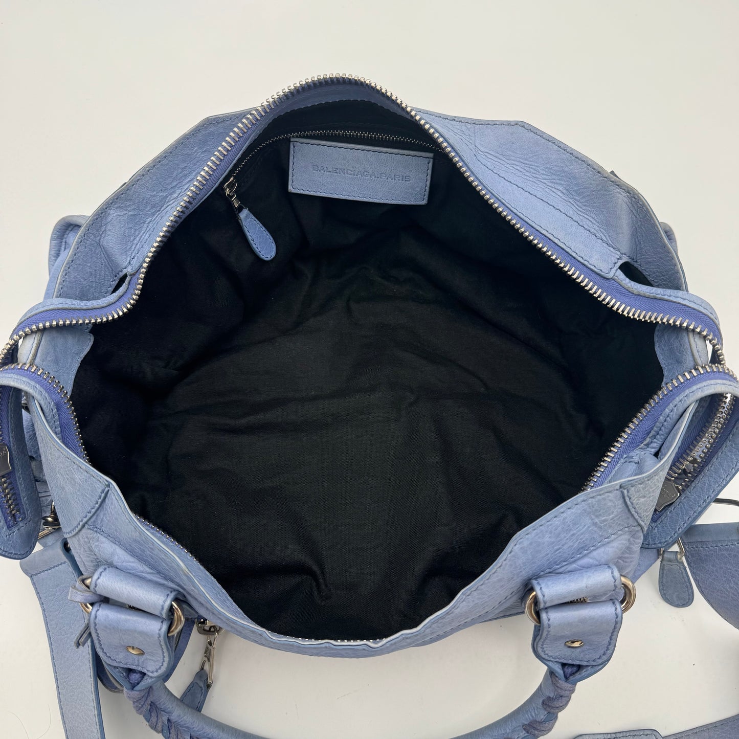 Balenciaga Periwinkle Blue Leather Giant 21 Part Time SHW