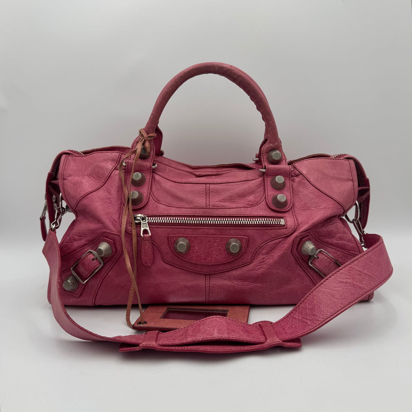 Balenciaga Pink Leather Giant 21 Part Time SHW