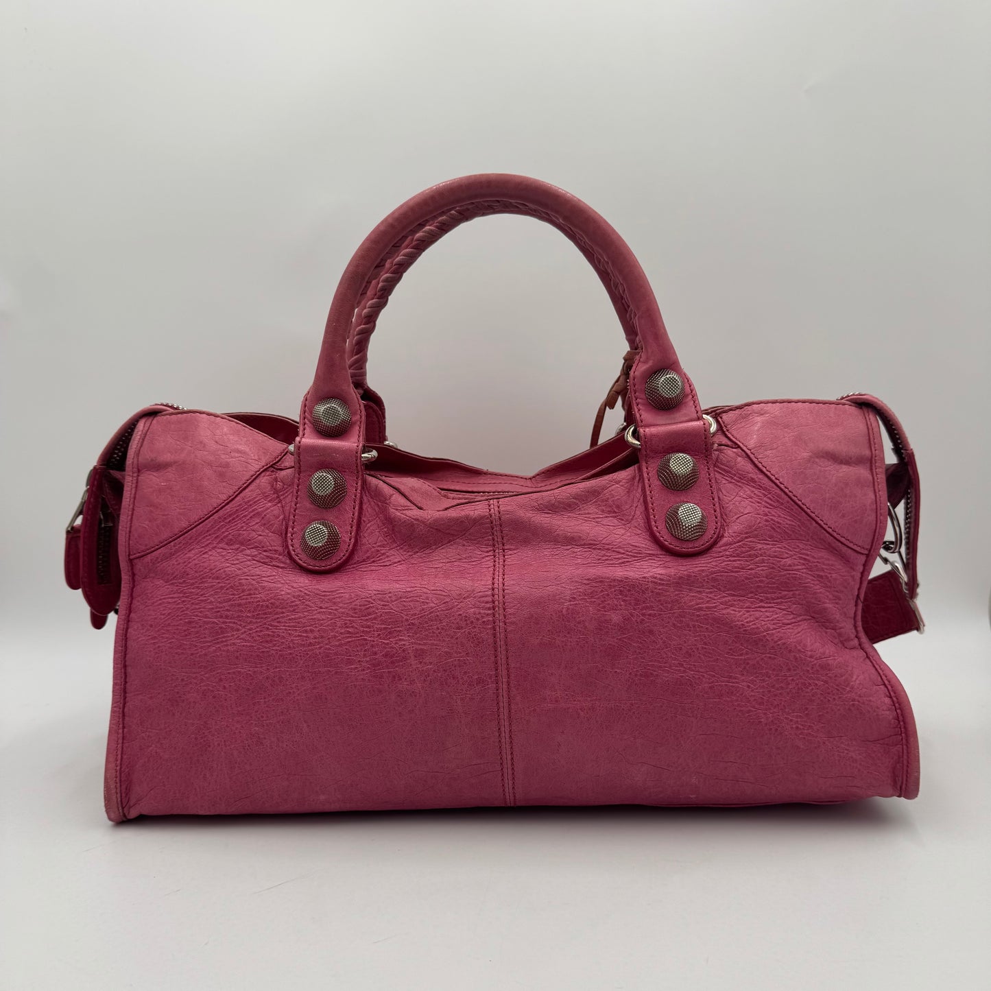 Balenciaga Pink Leather Giant 21 Part Time SHW