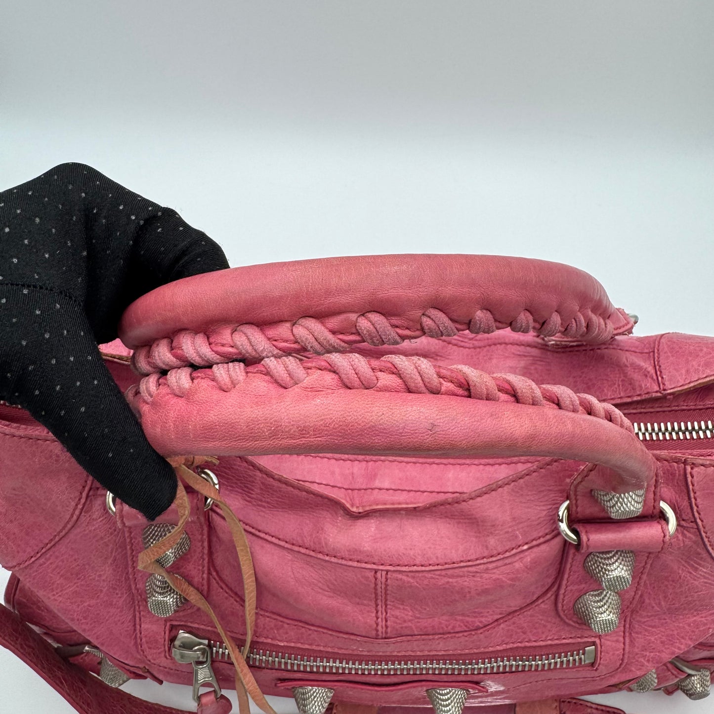 Balenciaga Pink Leather Giant 21 Part Time SHW