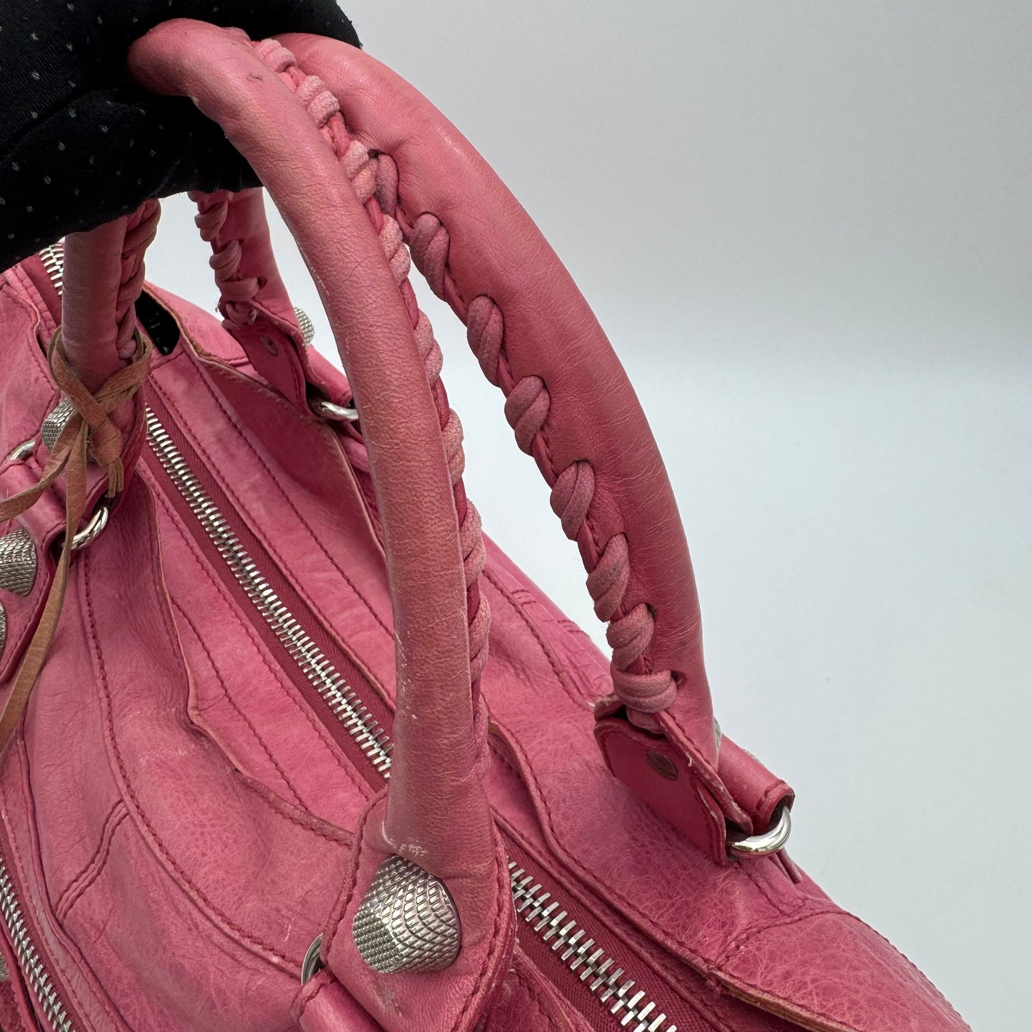 Balenciaga Pink Leather Giant 21 Part Time SHW