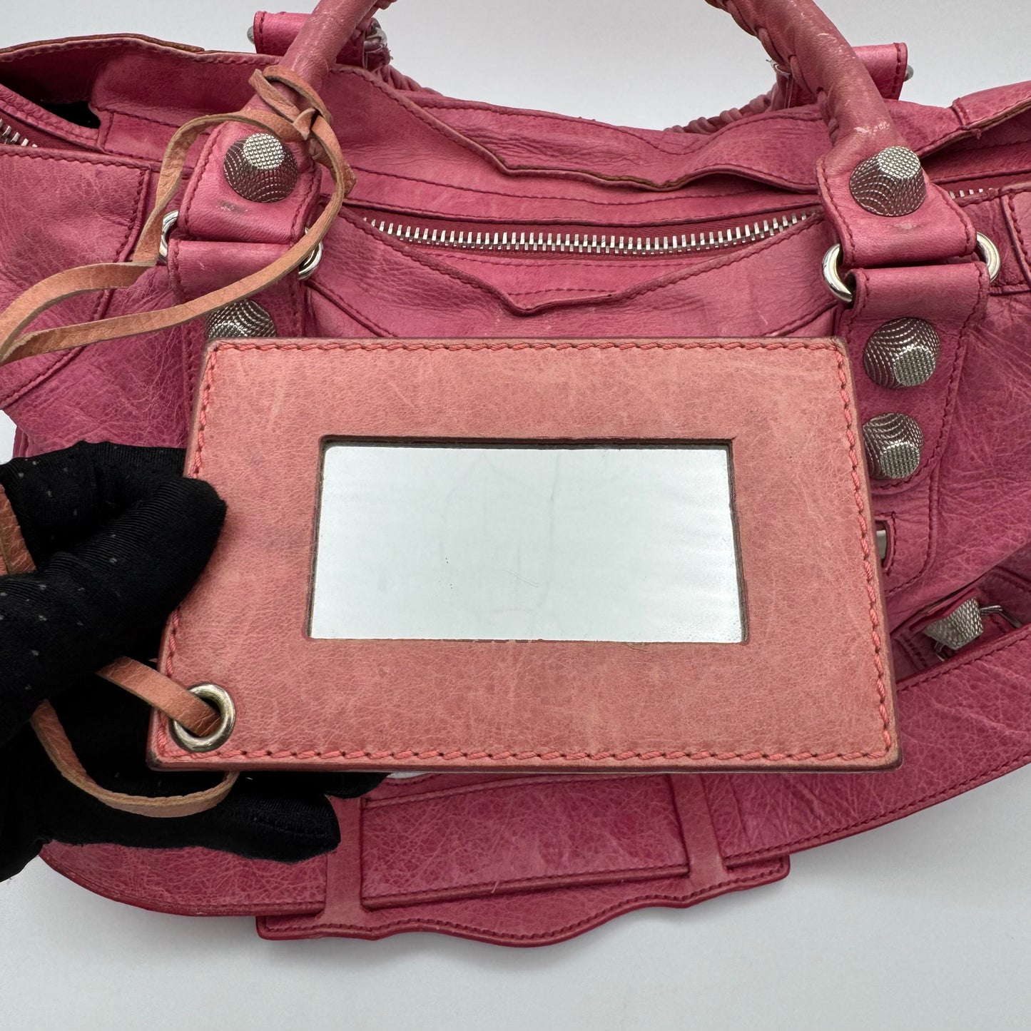 Balenciaga Pink Leather Giant 21 Part Time SHW