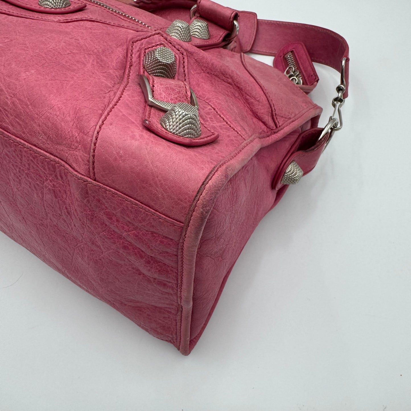 Balenciaga Pink Leather Giant 21 Part Time SHW