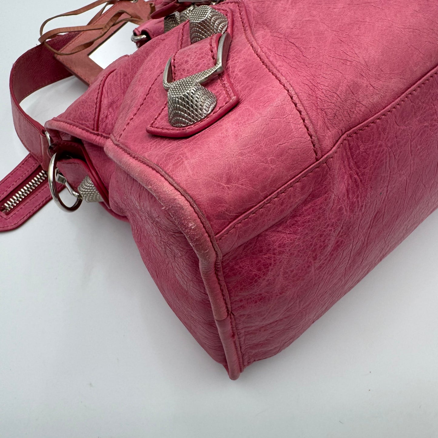 Balenciaga Pink Leather Giant 21 Part Time SHW