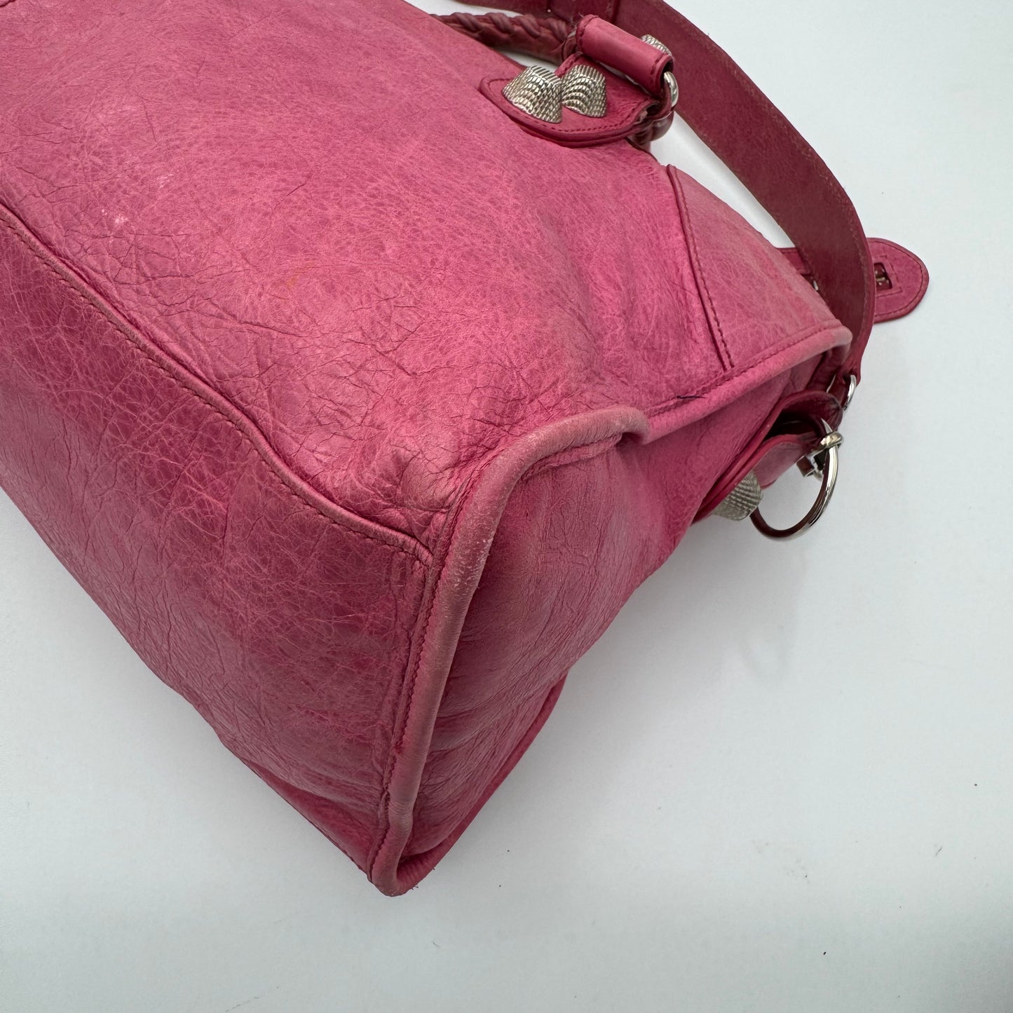 Balenciaga Pink Leather Giant 21 Part Time SHW