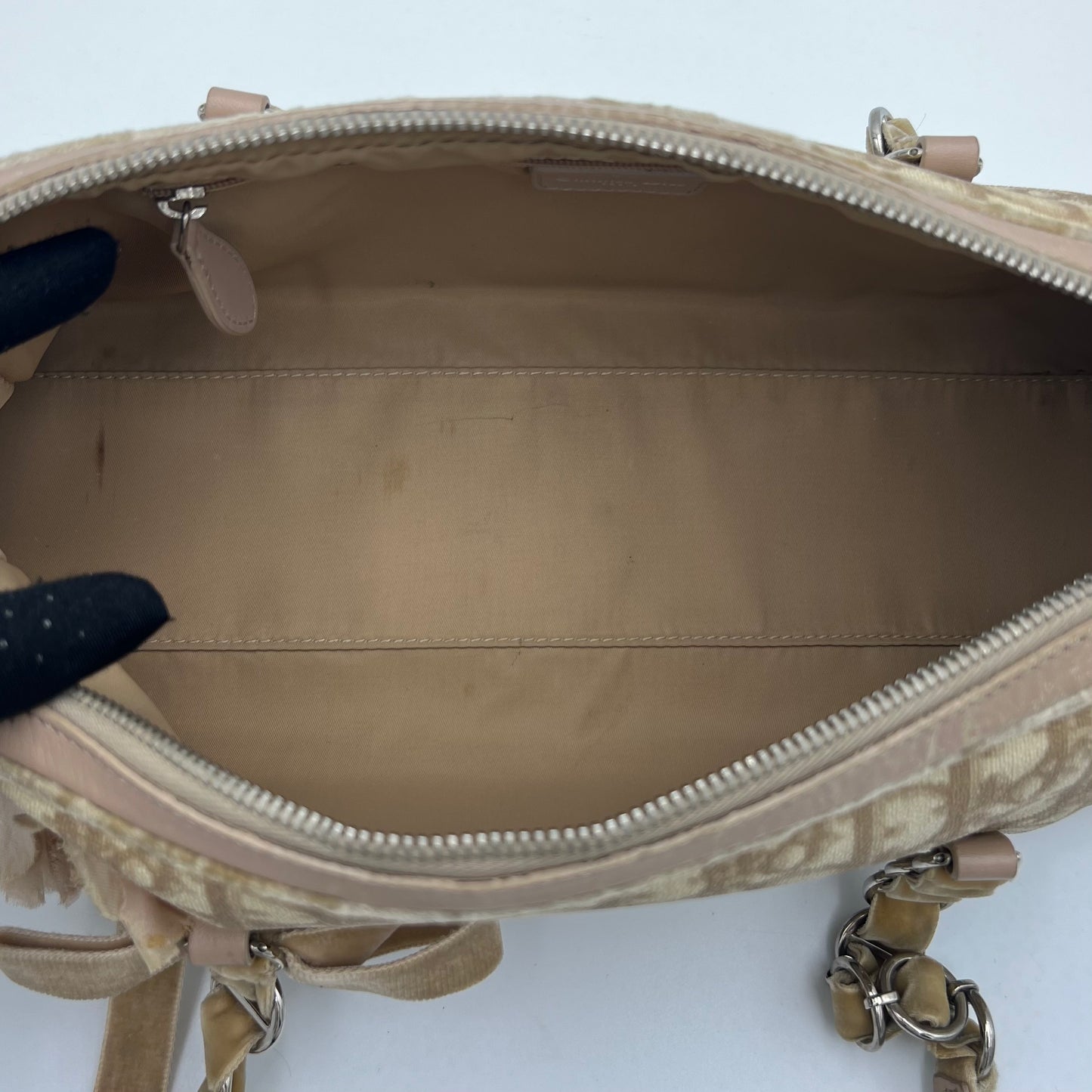 Christian Dior Beige Trotter Romantique Handbag
