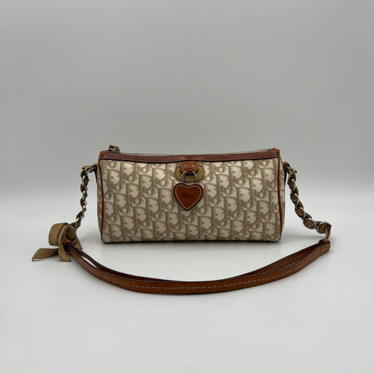 Christian Dior Beige Trotter Romantique Shoulder Sling Bag