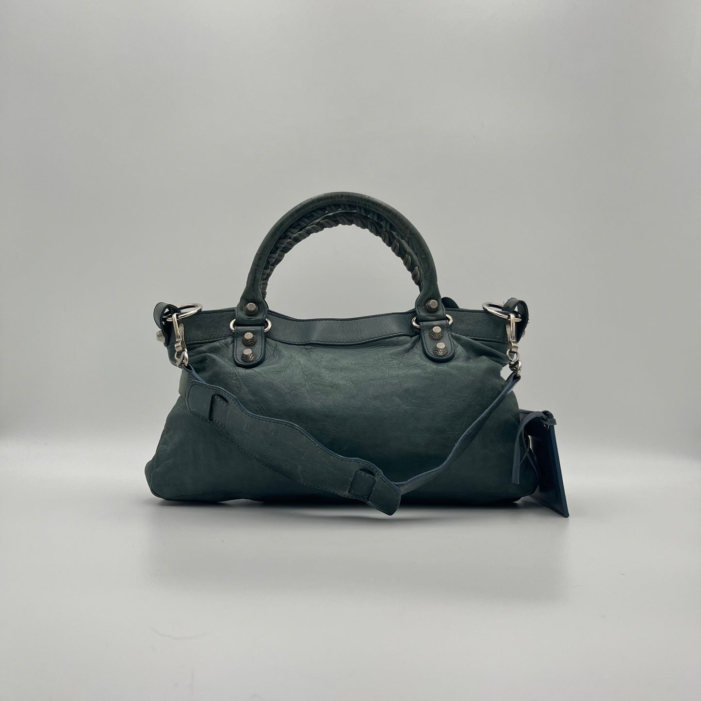 Balenciaga Bluish Green Giant 12 First Handbag SHW