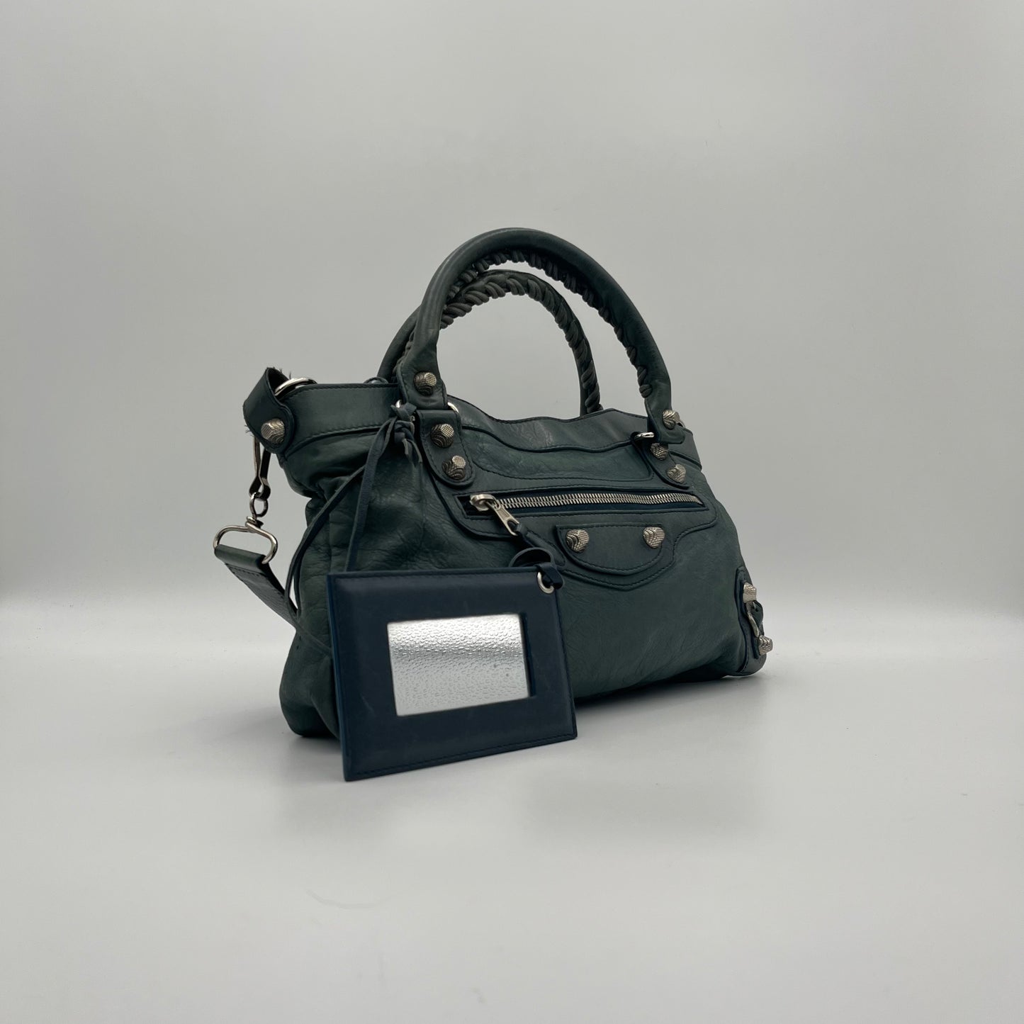 Balenciaga Bluish Green Giant 12 First Handbag SHW