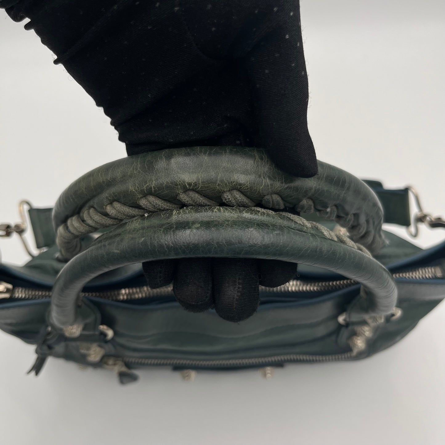 Balenciaga Bluish Green Giant 12 First Handbag SHW