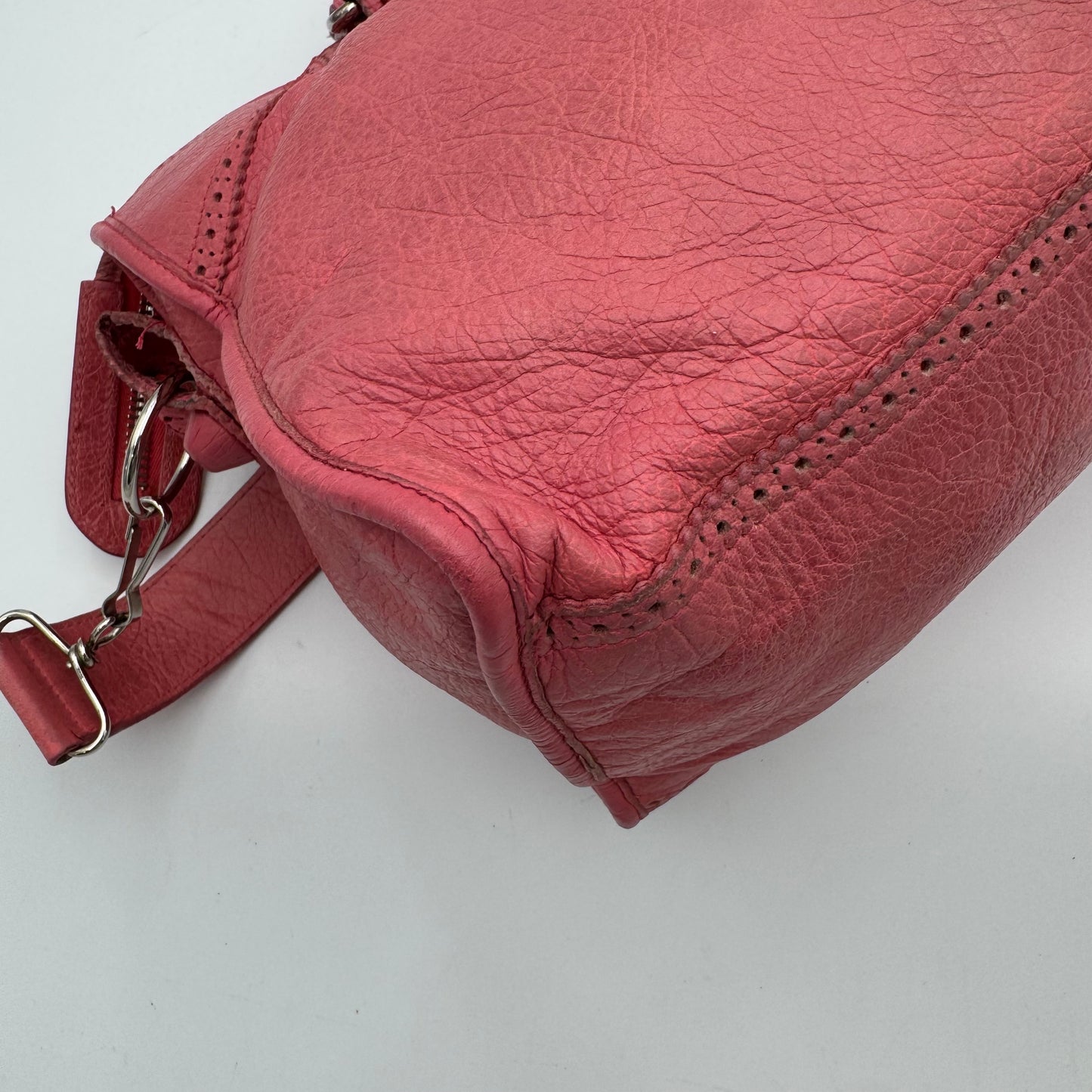 Balenciaga Pink Leather Giant Brogues Part Time
