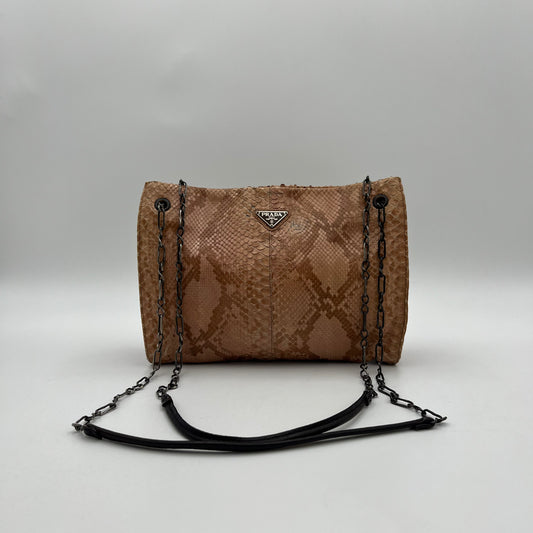 Prada Python Chain Bag