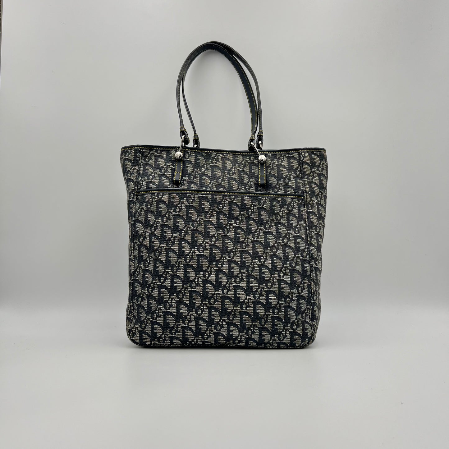 Christian Dior Blue Oblique Canvas Tote