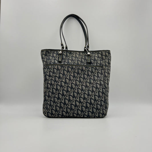 Christian Dior Blue Oblique Canvas Tote