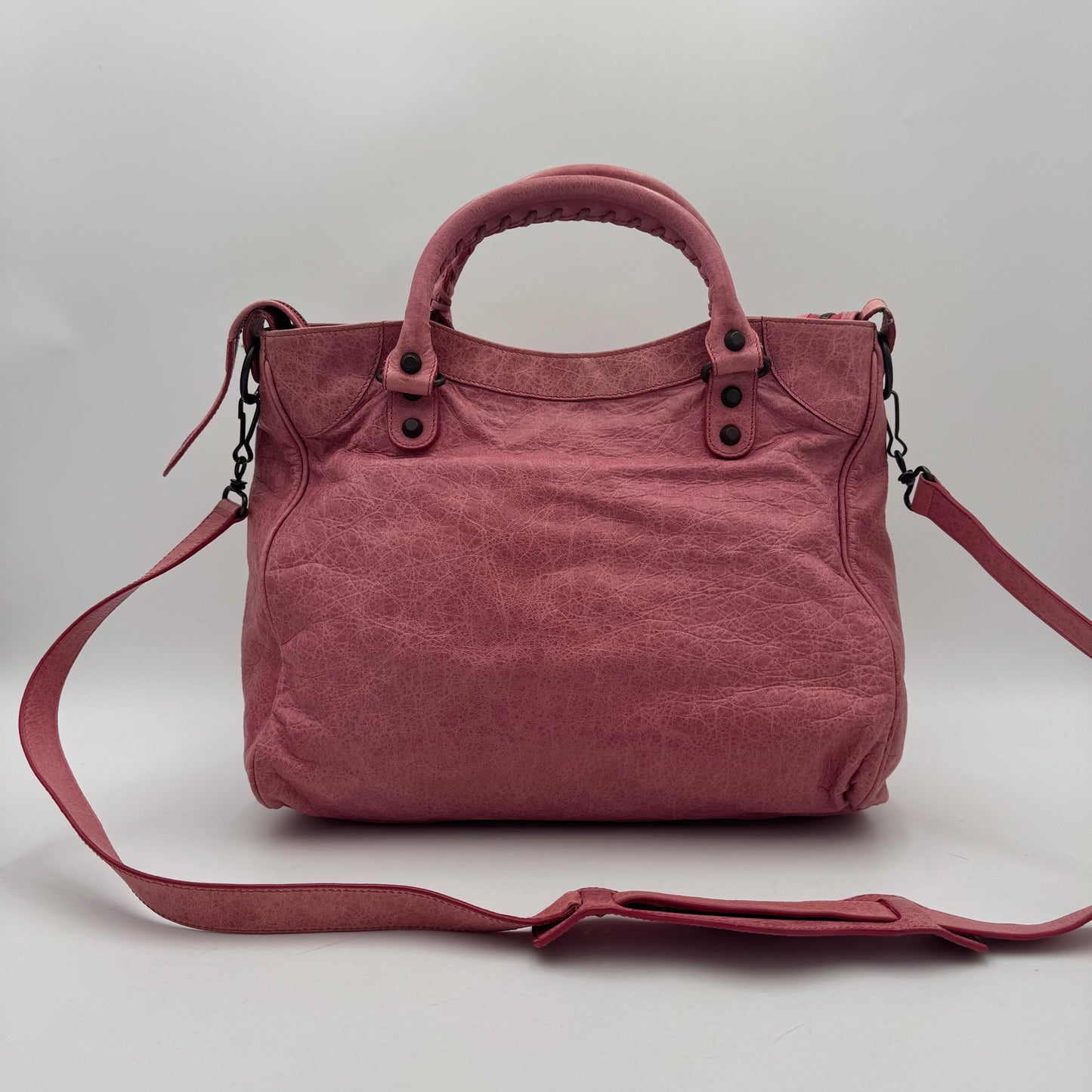 Balenciaga Pink Leather Classic Velo