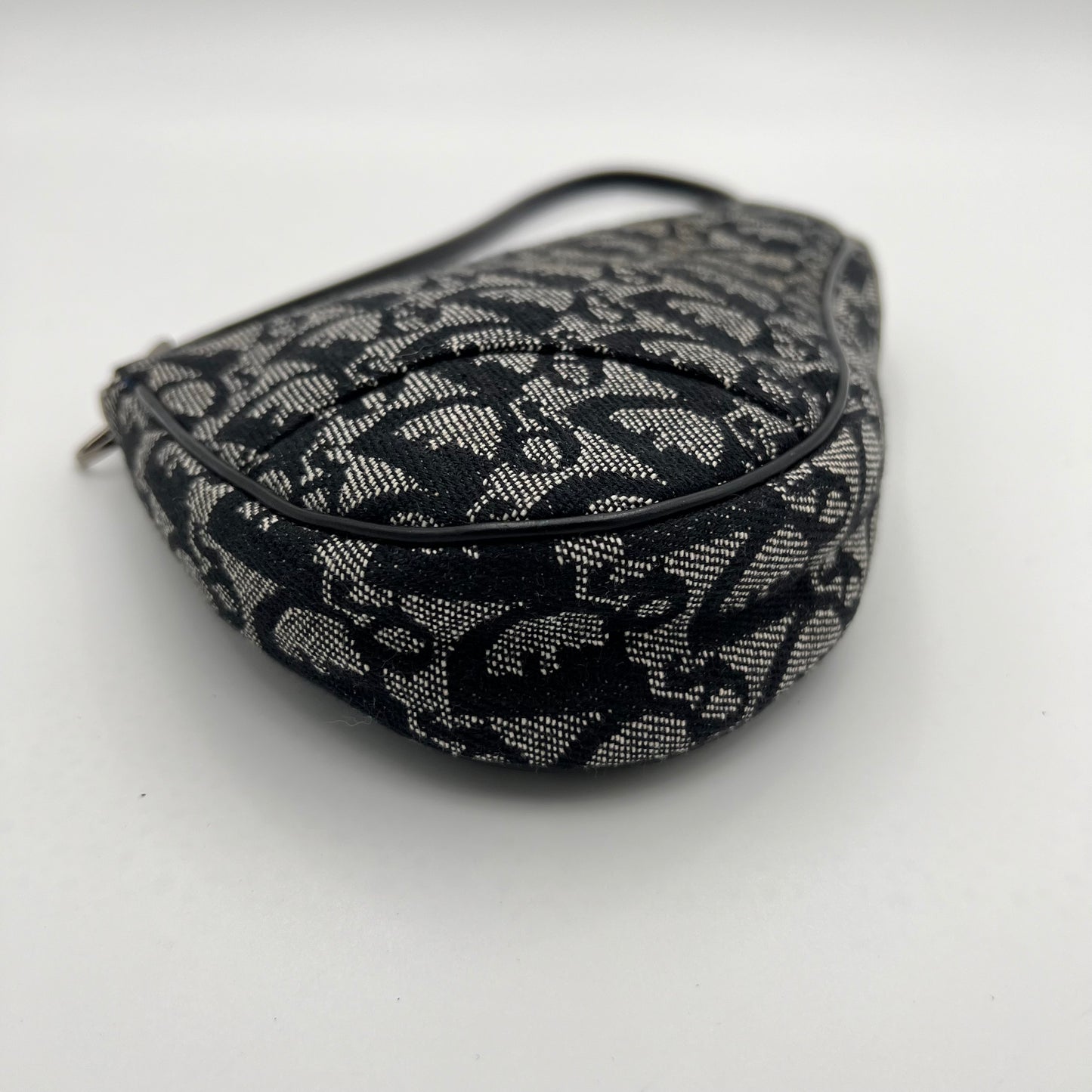 Christian Dior Blue Monogram Canvas Mini Saddle Pochette