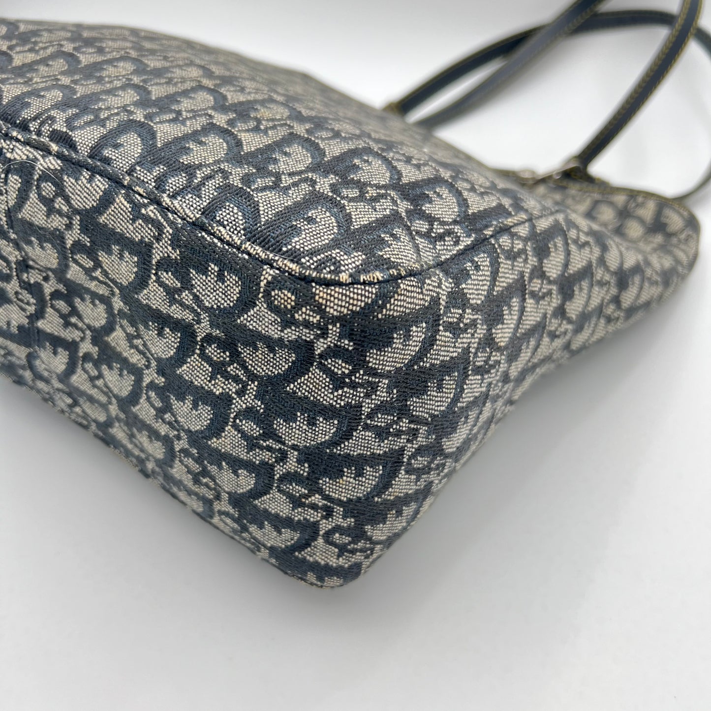 Christian Dior Blue Oblique Canvas Tote