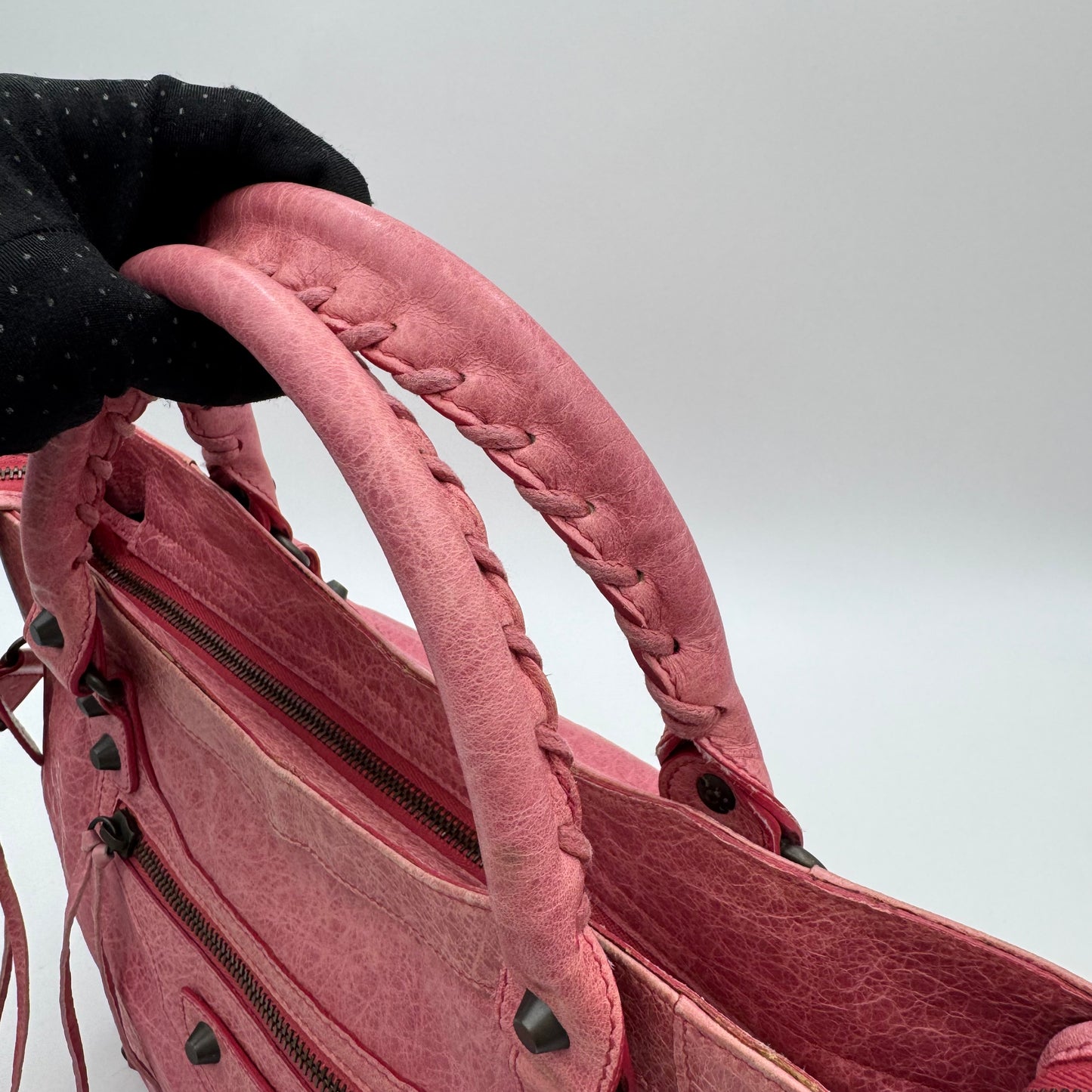 Balenciaga Pink Leather Classic Velo