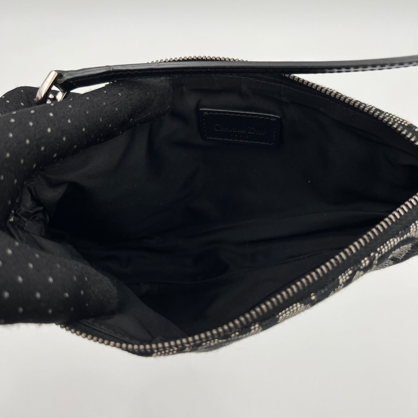 Christian Dior Blue Monogram Canvas Mini Saddle Pochette