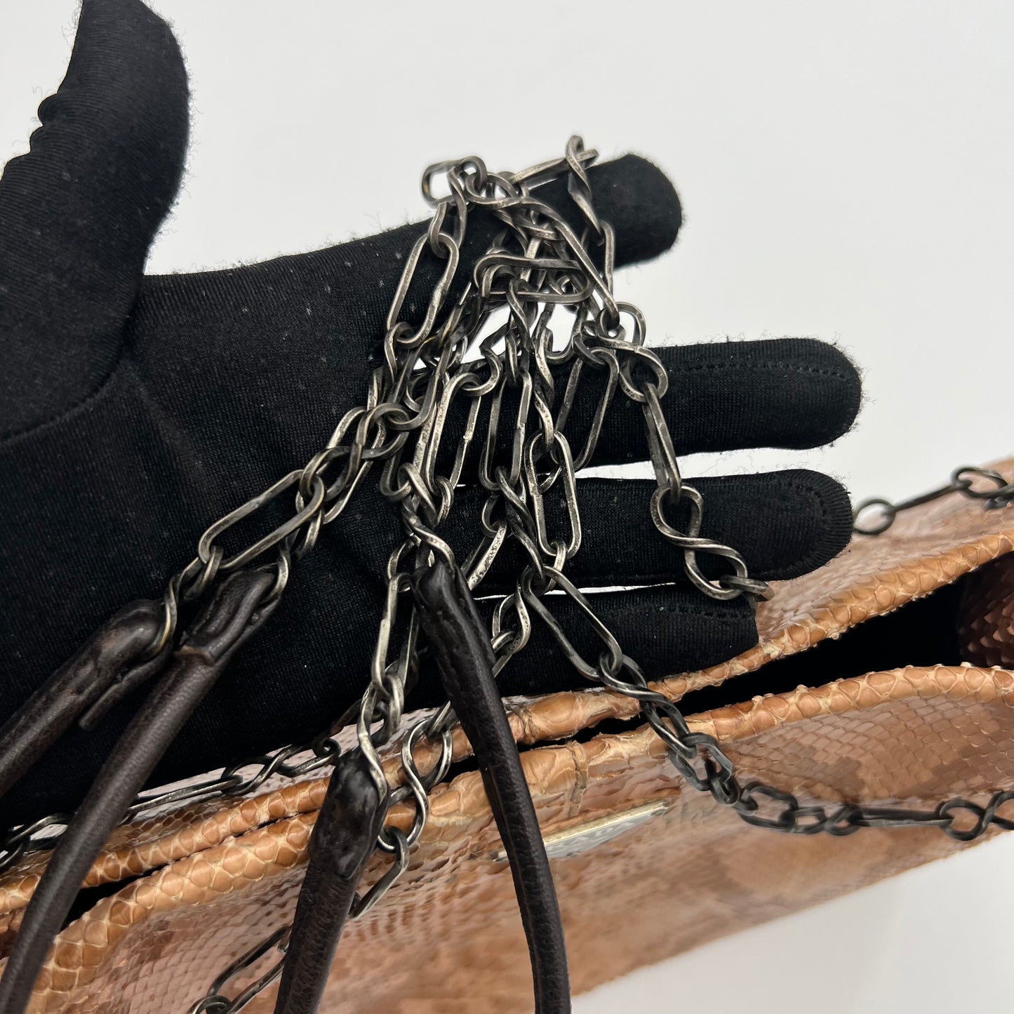 Prada Python Chain Bag