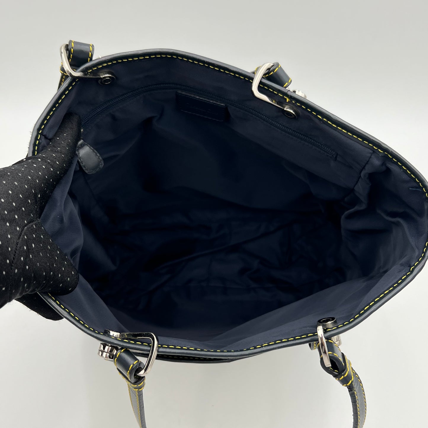 Christian Dior Blue Oblique Canvas Tote