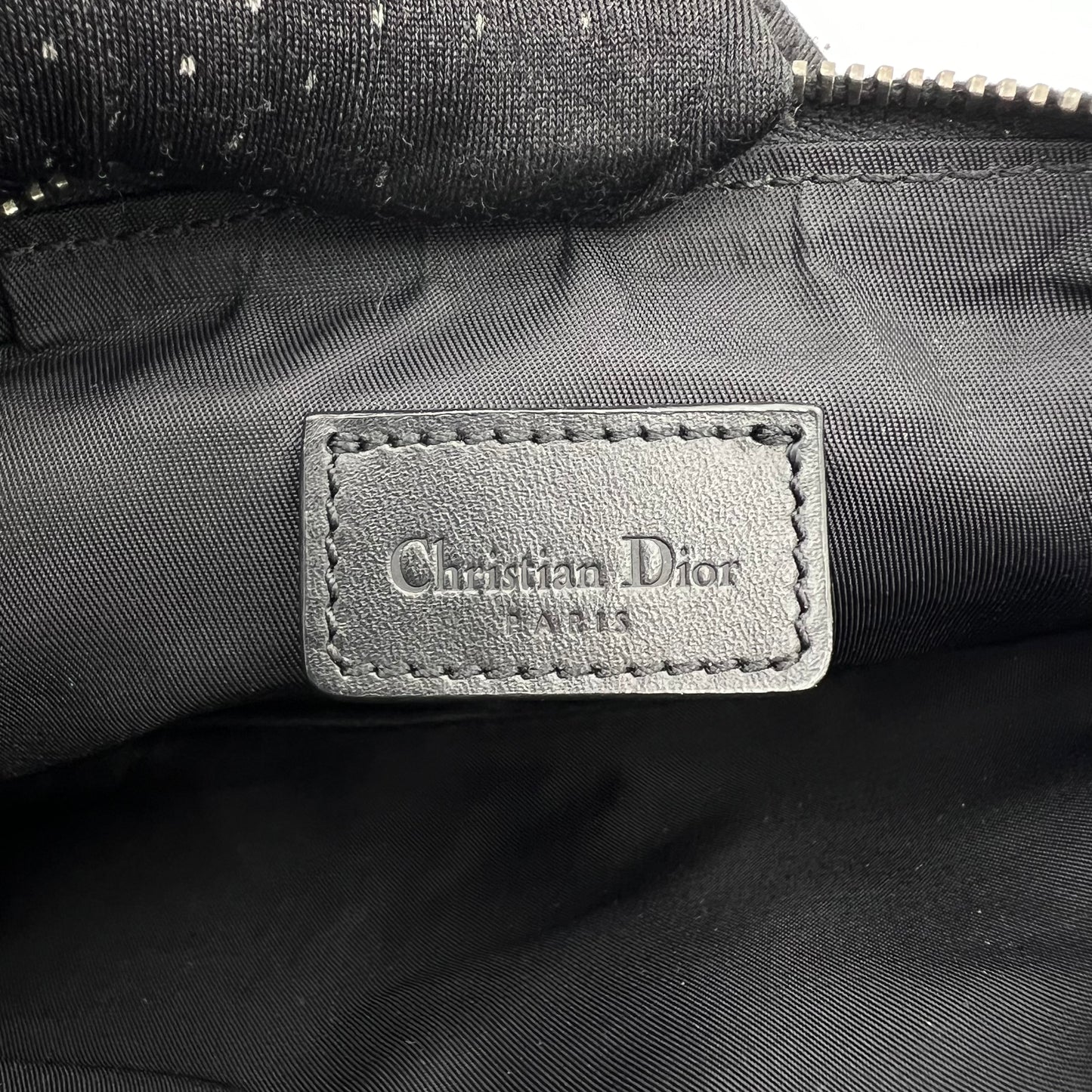 Christian Dior Blue Monogram Canvas Mini Saddle Pochette