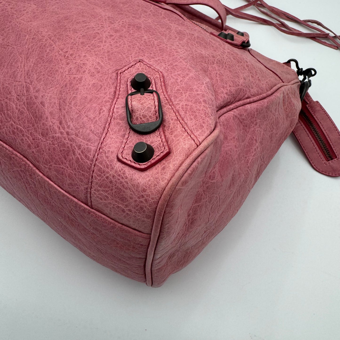 Balenciaga Pink Leather Classic Velo