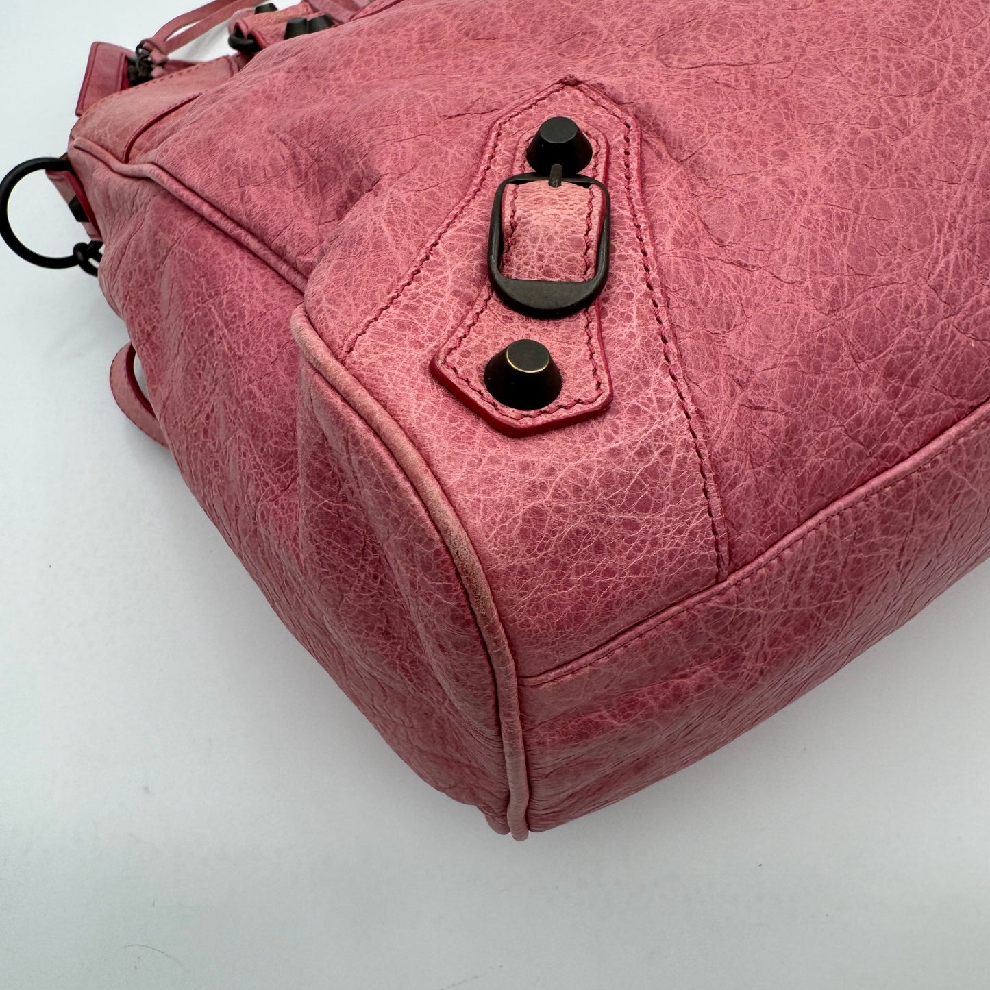 Balenciaga Pink Leather Classic Velo