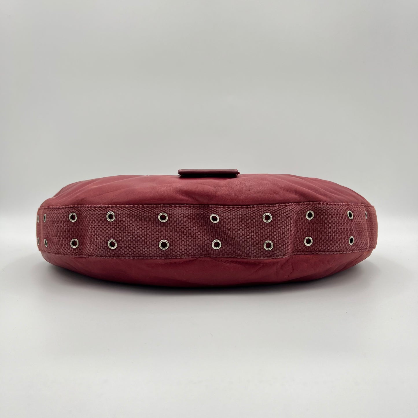 Christian Dior Burgundy Leather Street Chic Hobo Bag