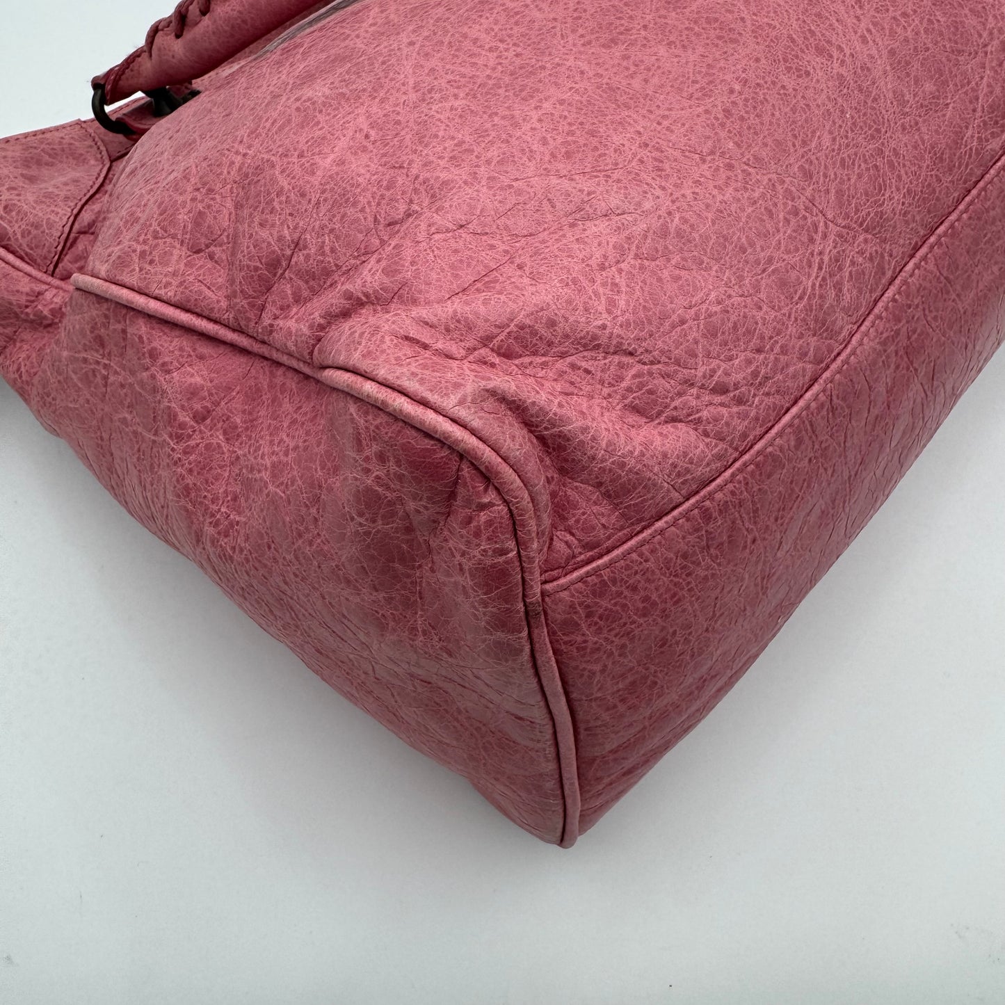 Balenciaga Pink Leather Classic Velo