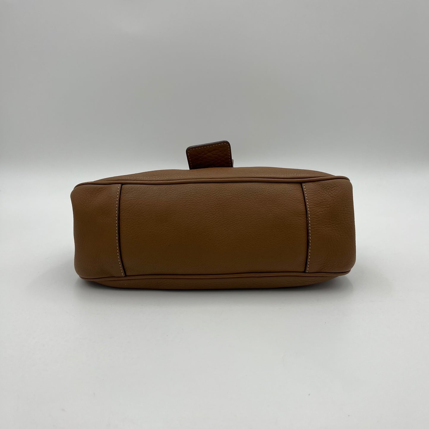Prada Brown Leather Moon Hobo Shoulder Bag