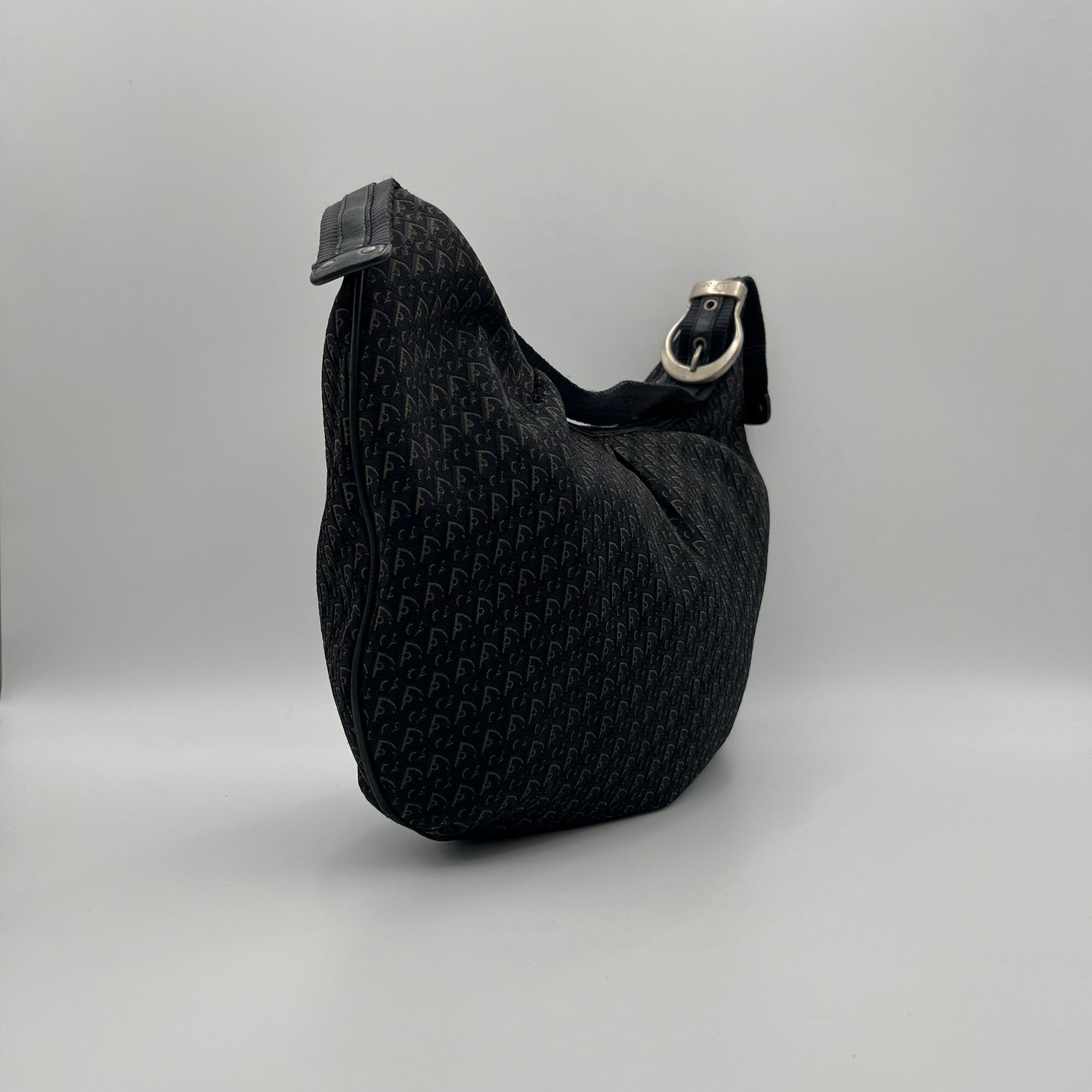 Christian Dior Black Trotter Street Chic Hobo Bag