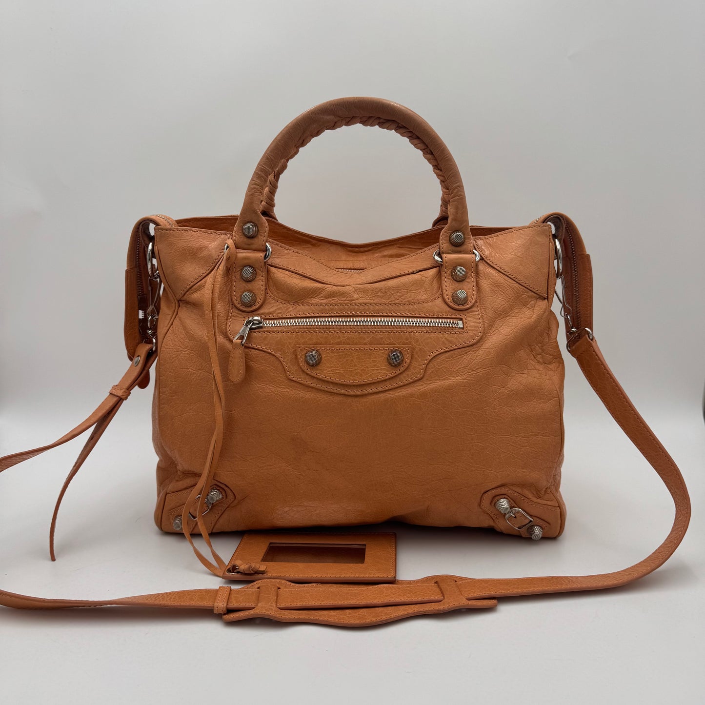 Balenciaga Melon Orange Leather Giant 12 Velo SHW
