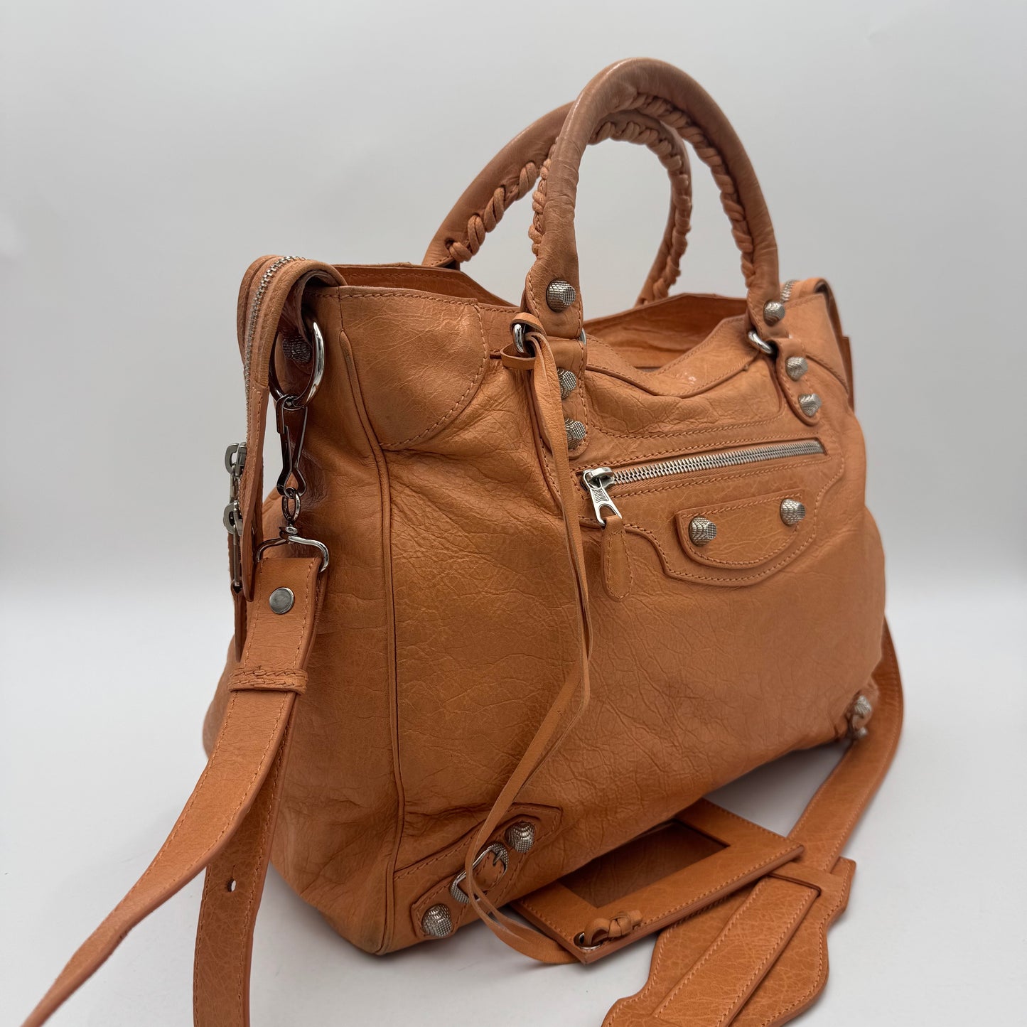 Balenciaga Melon Orange Leather Giant 12 Velo SHW