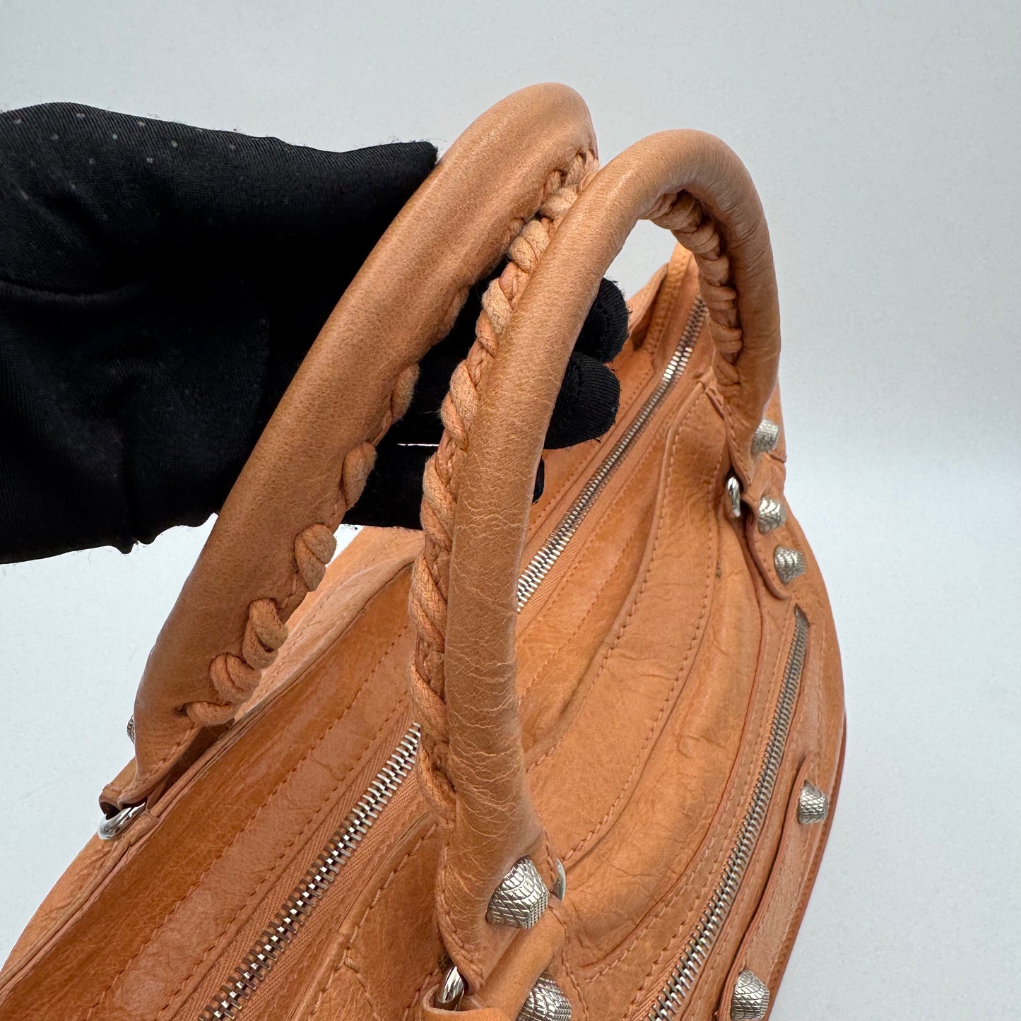 Balenciaga Melon Orange Leather Giant 12 Velo SHW