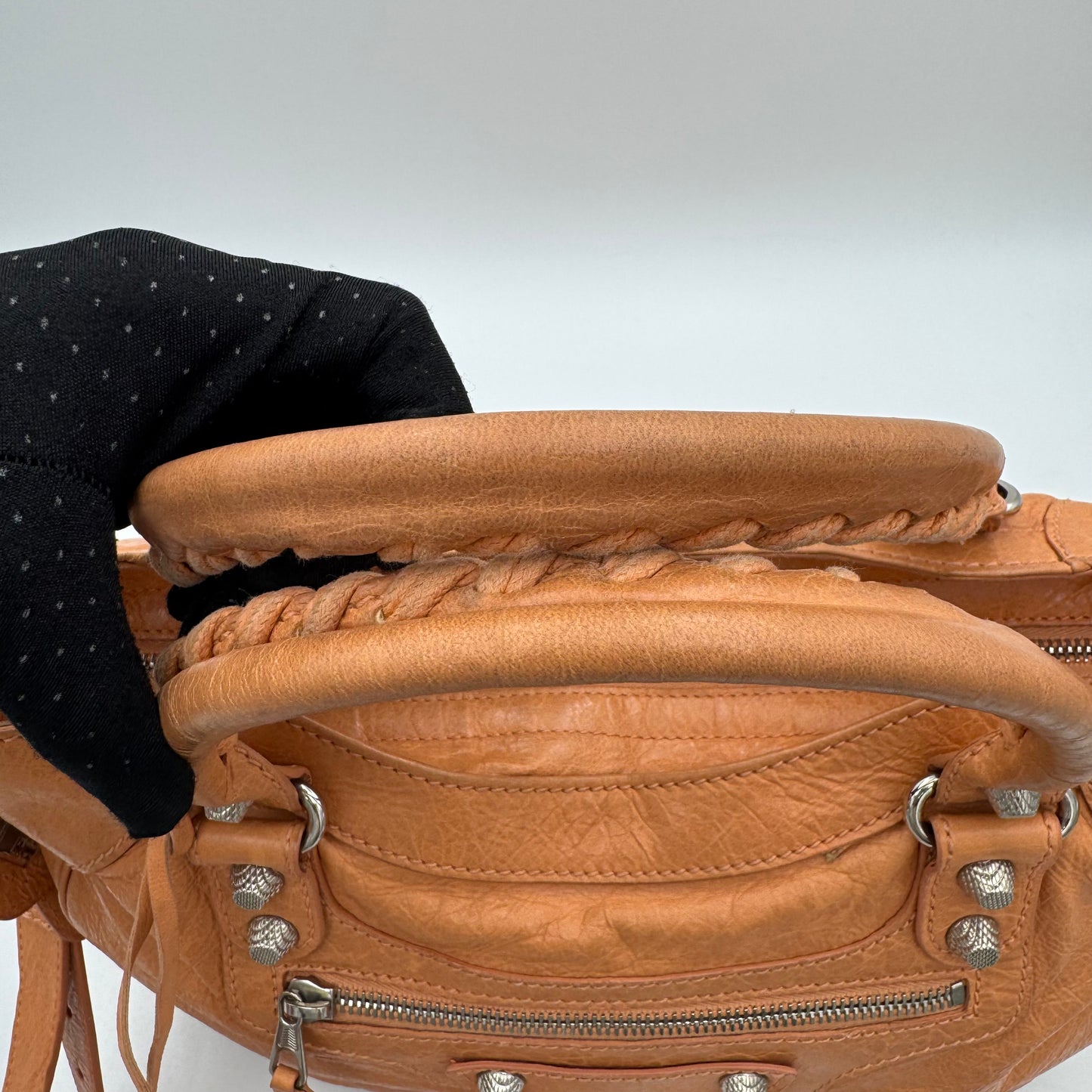 Balenciaga Melon Orange Leather Giant 12 Velo SHW