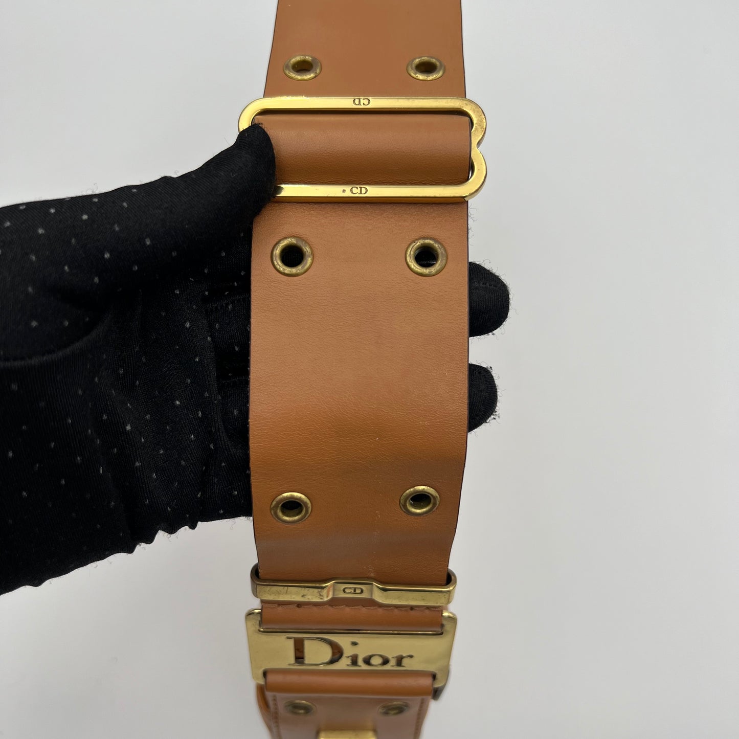 Christian Dior Brown Leather Columbus