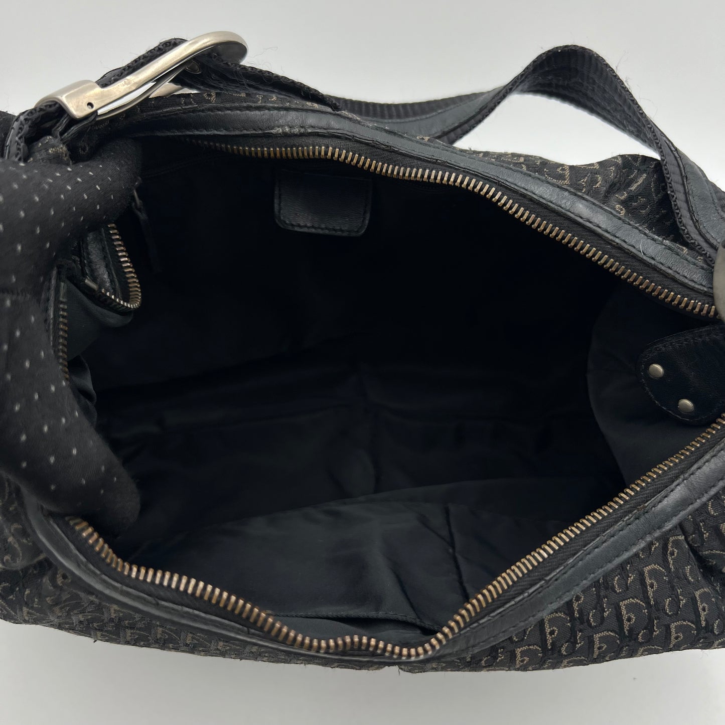 Christian Dior Black Trotter Street Chic Hobo Bag