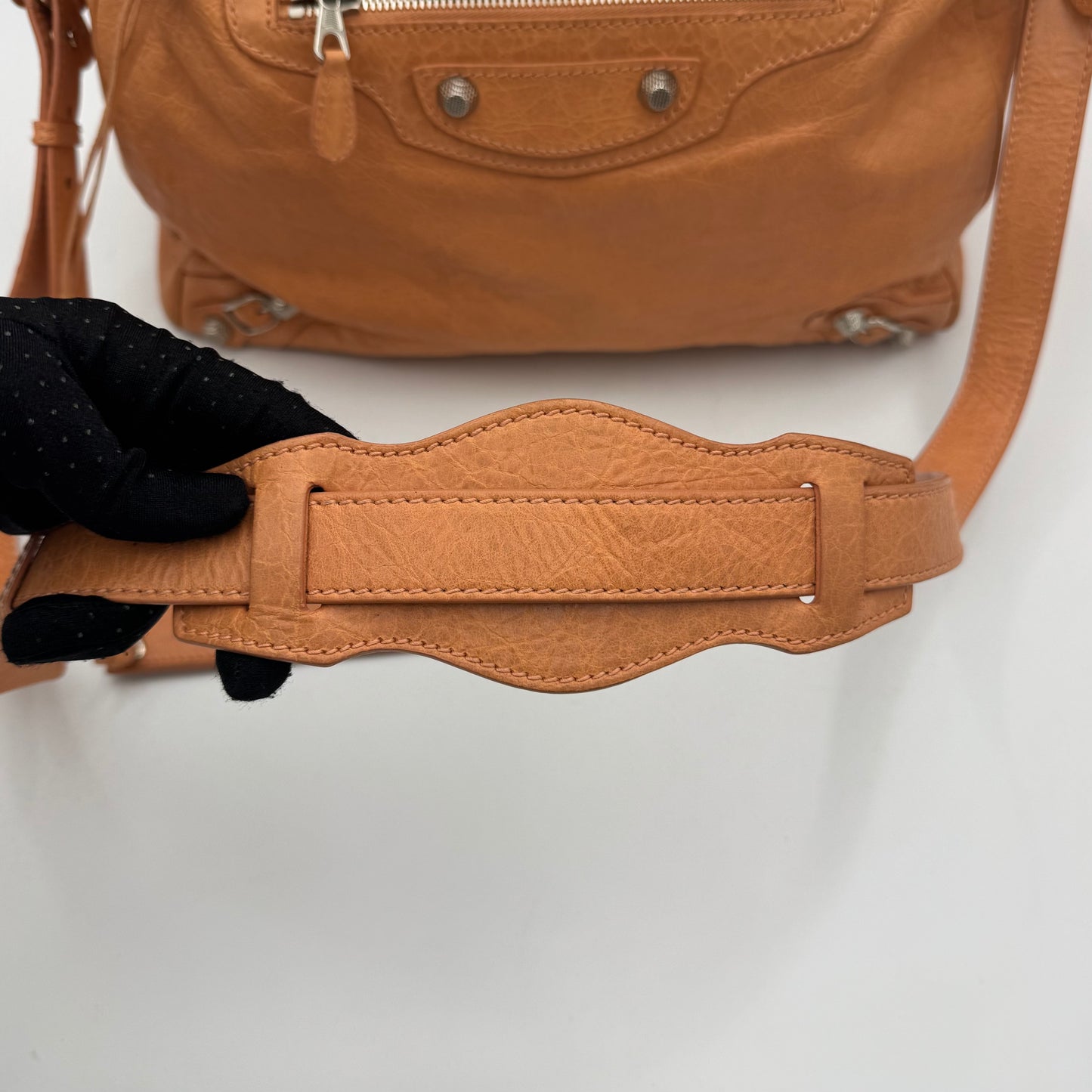Balenciaga Melon Orange Leather Giant 12 Velo SHW